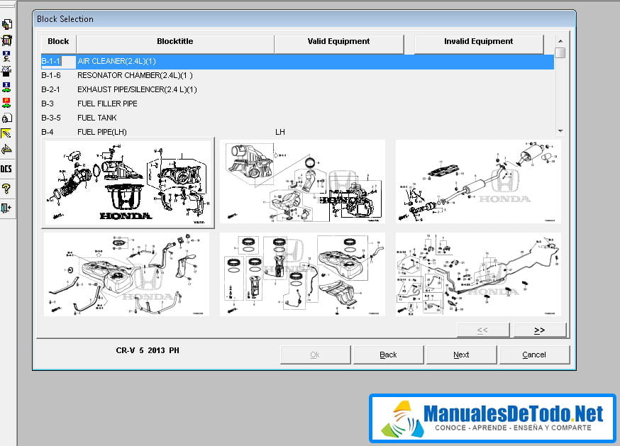 Partes del motor para Acura INTEGRA 1989