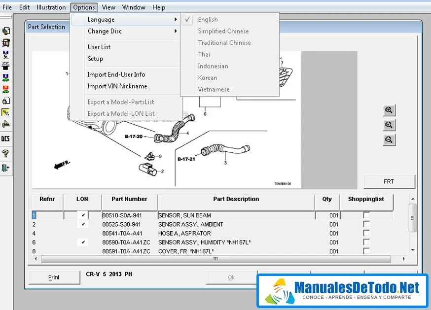 Descargar Cataloto de Autopartes Acura RL 2002