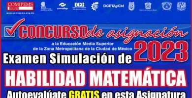 Examen de Habilidad Matemática Resuelto COMIPEMS 2023 Simulacro Online y Descarga GUÍA en PDF