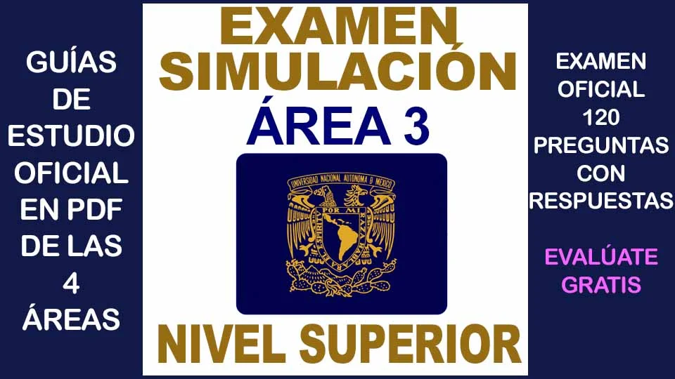 Examen Simulacro UNAM área 3 Ciencias Sociales